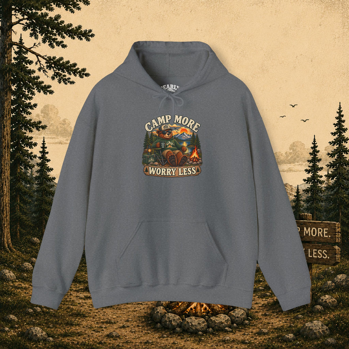 Camp More Worry Less Hoodie