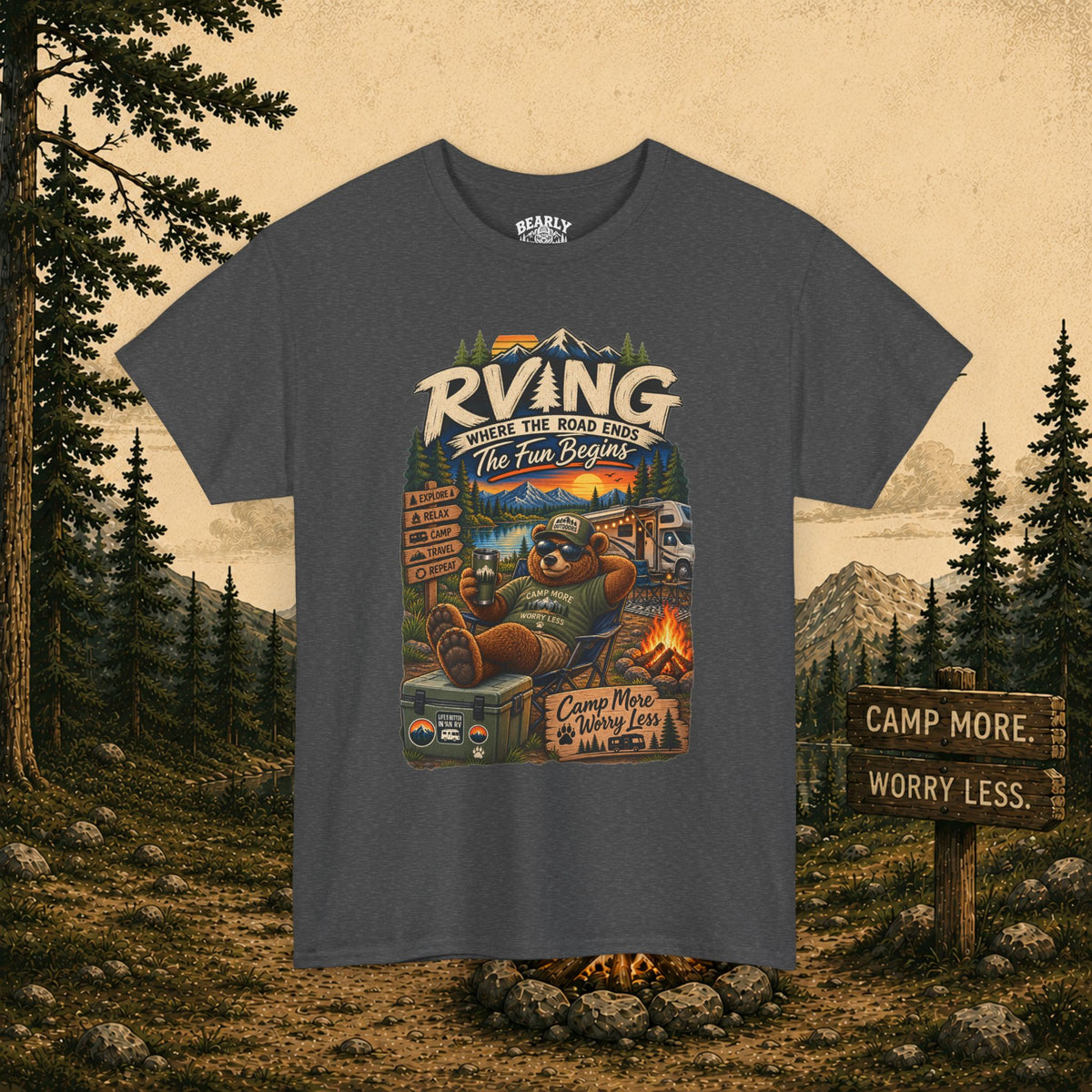 RVing Road Ends Fun Begins Tee