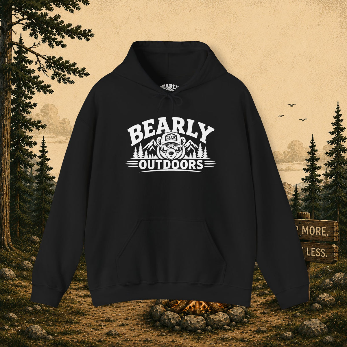 Bearly Outdoors Logo Hoodie