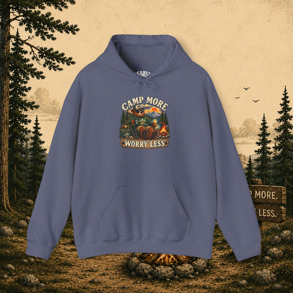 Camp More Worry Less Hoodie